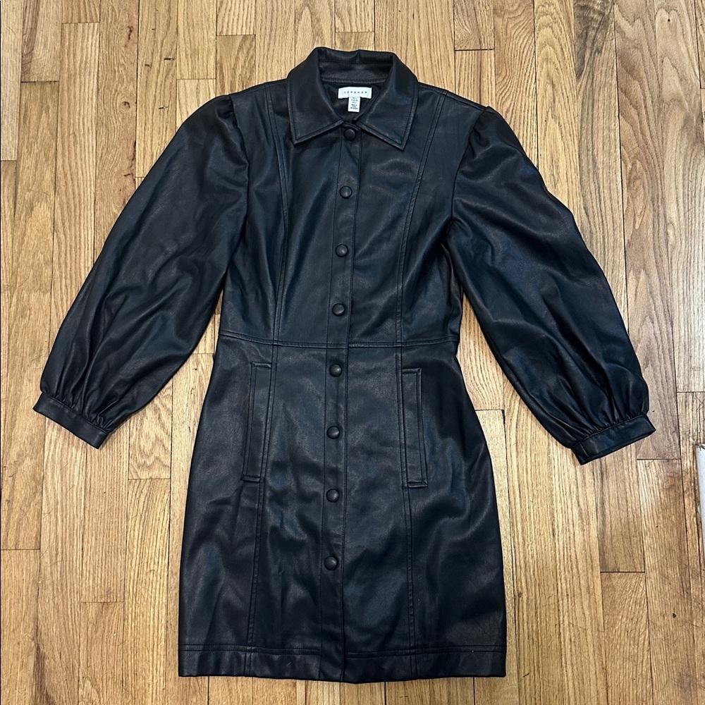Top shop faux leather dress